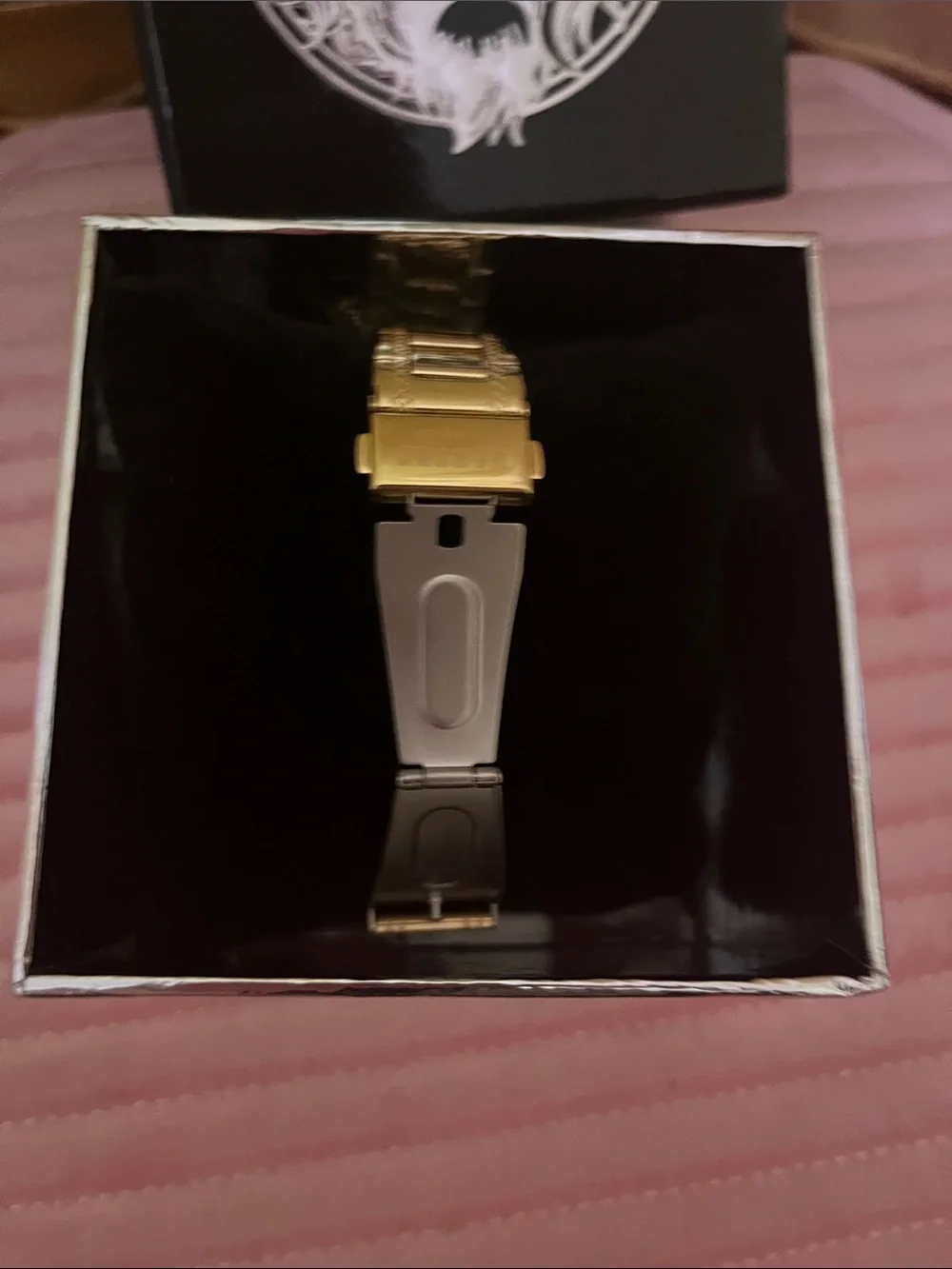 Versus Versace Gold-Tone Lion Head Bracelet Watch